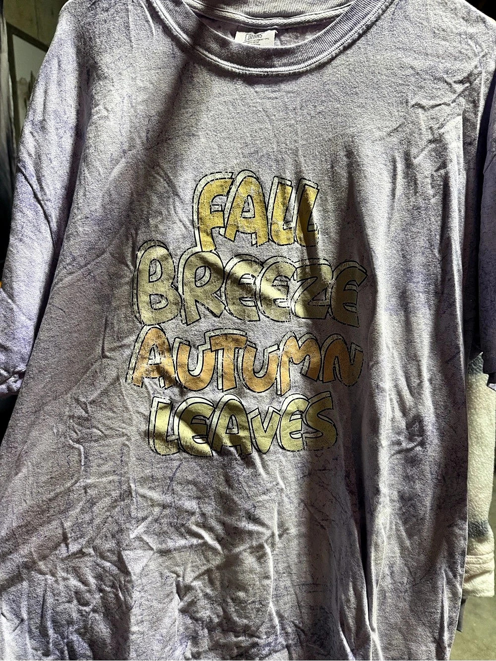 Comfort Colors Long Sleeve Graphic Tee Gray & Yellow XL